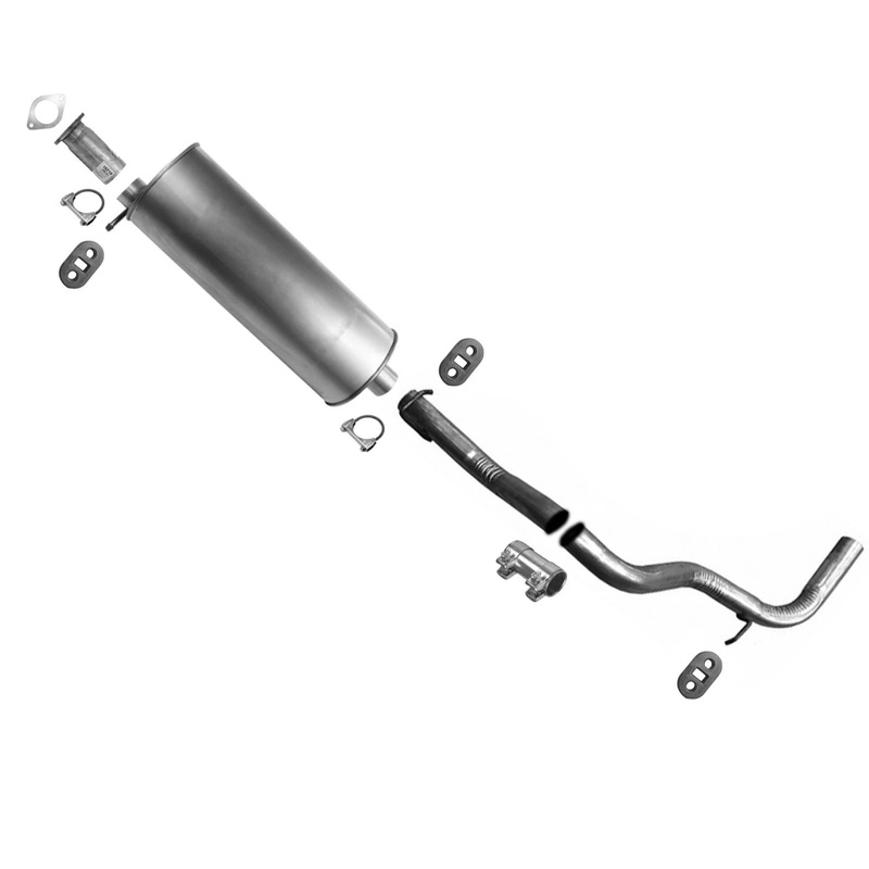 Pipe Muffler Tail Pipe Exhaust System For Express 1500 2009-2017 135" Wheelbase