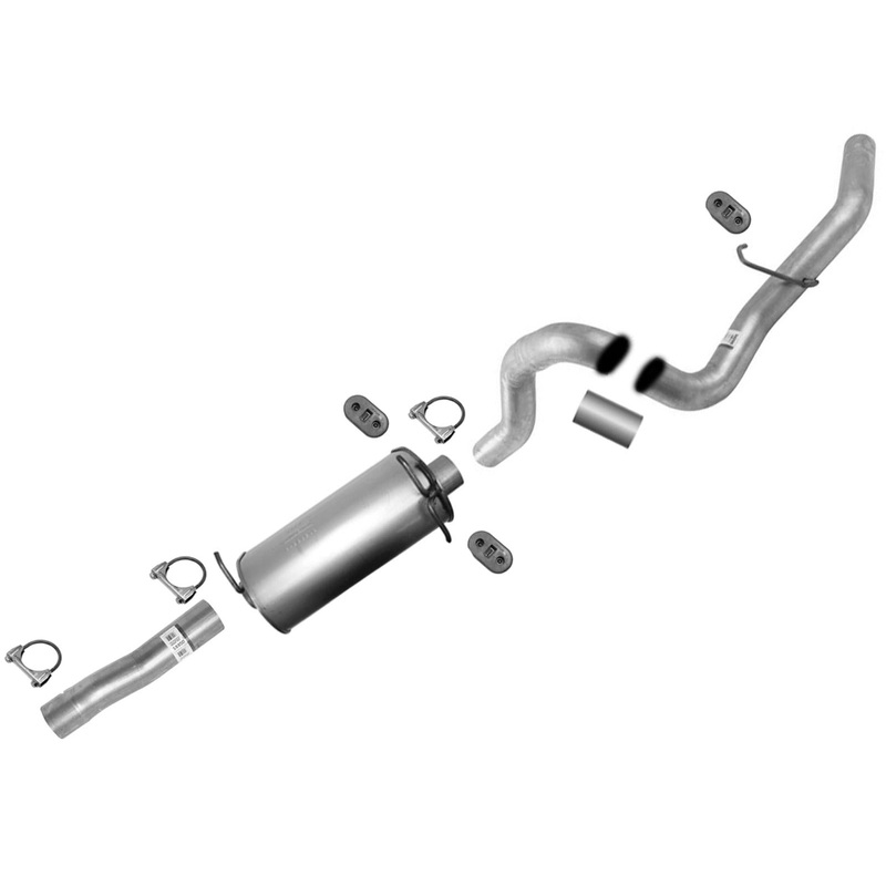 Pipe Rear Muffler Rear Tail Pipe For Ford F250 F350 Super Duty 1999-2003 7.3L