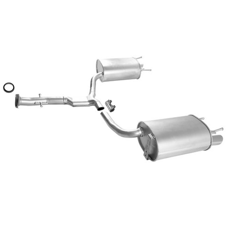 Rear Dual Exhaust Muffler With Chrome Tips For Lexus  IS250 2.5L 2006-2013