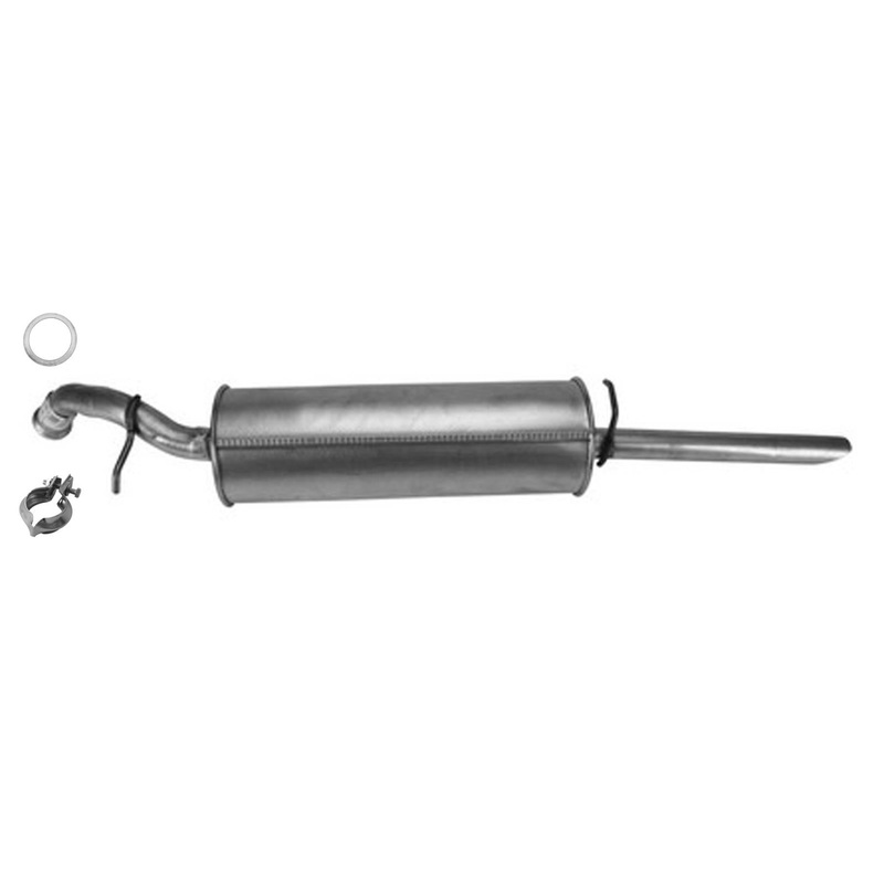 Rear Muffler Exhaust With Special Clamp & Gasket for Toyota Echo 2000-2005 1.5L