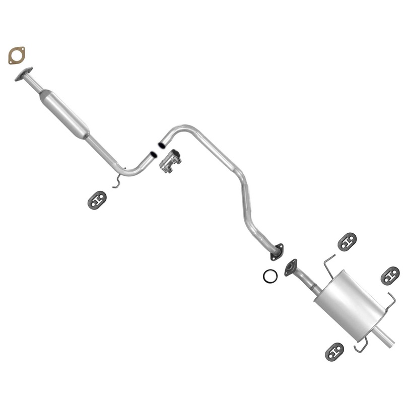 Resonator & Muffler Exhaust System For Sentra 1.6L 1995-1996 Federal Emissions