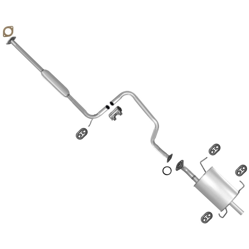 Resonator & Muffler Exhaust System For Sentra 1.6L 95-1996 California Emissions