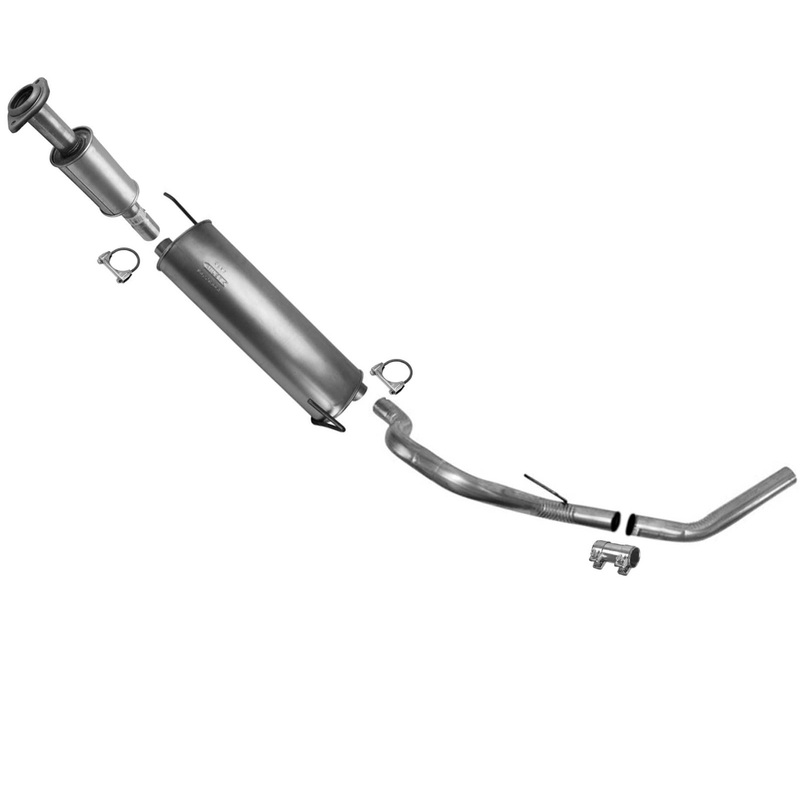 Resonator Muffler Tail Pipe Exhaust System for F150 11-14 5.0L 126" Wheelbase