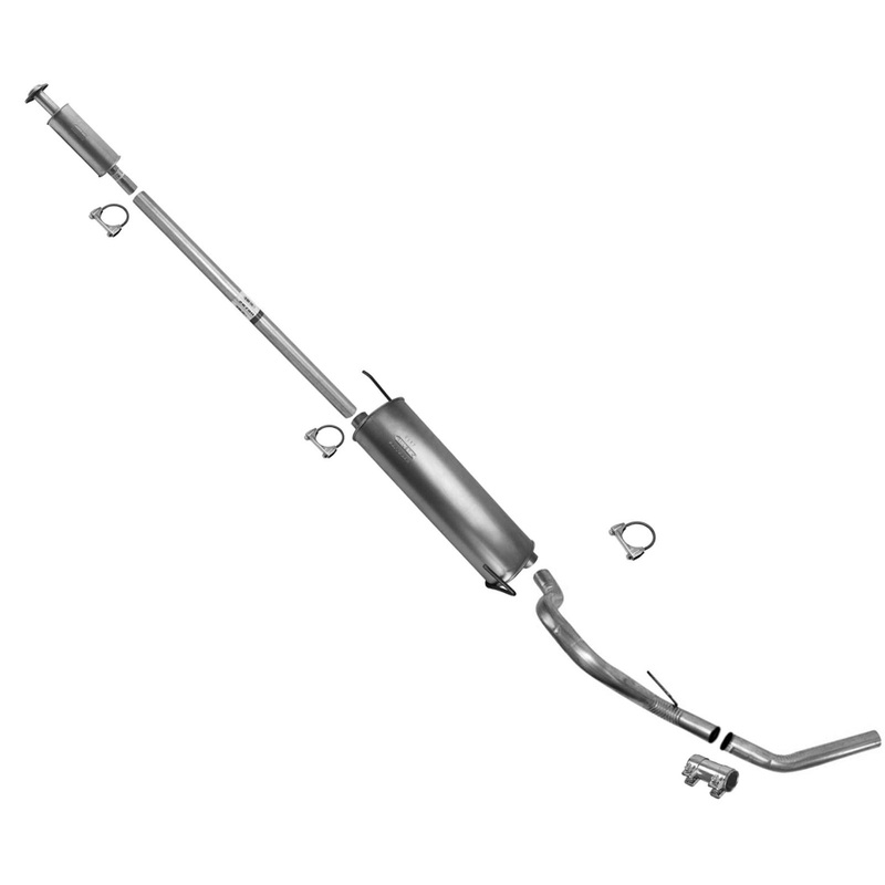 Resonator Muffler Tail Pipe Exhaust System For F150 11-14 5.0L 157" Wheelbase