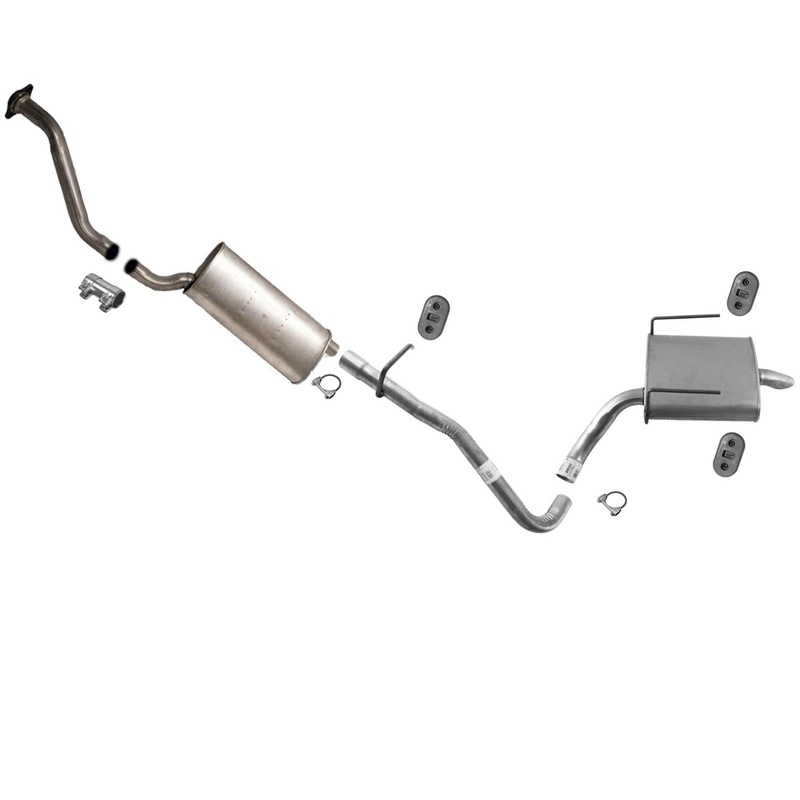 Single Exhaust System Pipe Mufflers For Saturn Outlook 3.6L 2007-2008