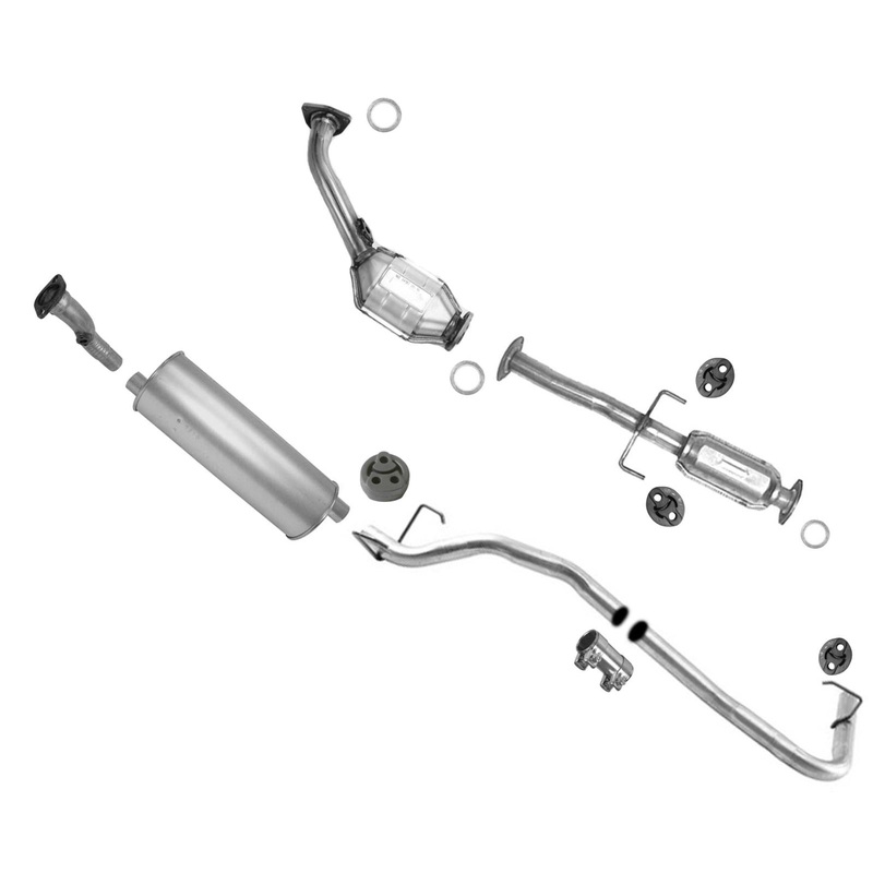 Catalytic Converter Muffler Tail Pipe for Toyota Tacoma 2.4 103" Wheelbase 01-04