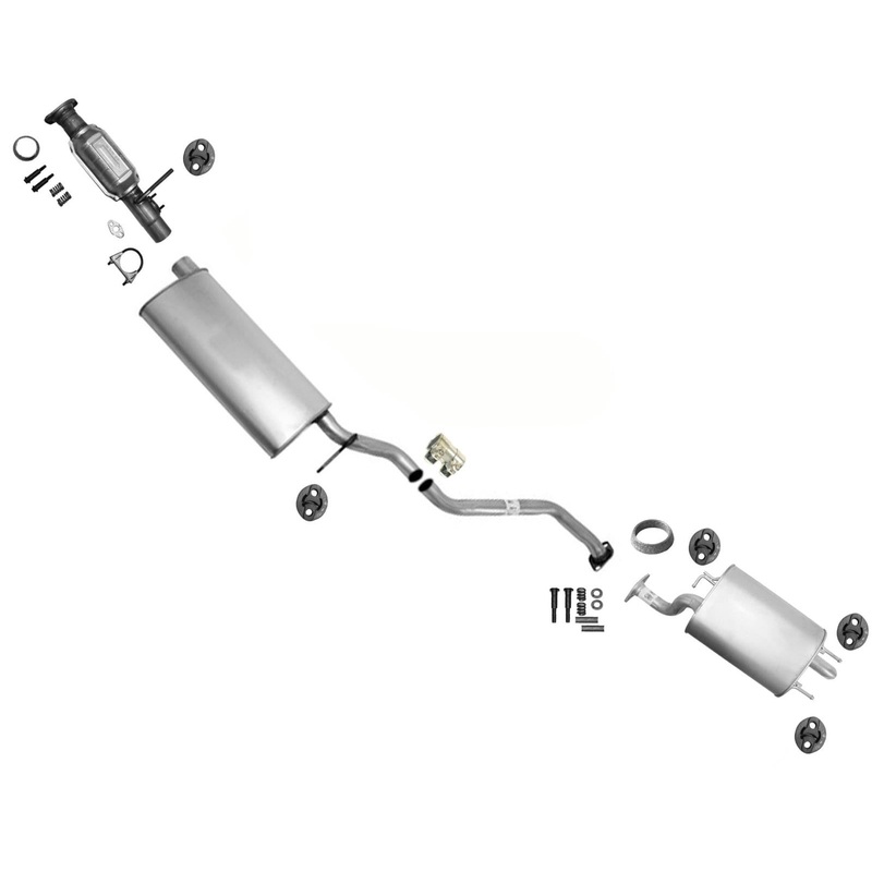 Complete Catalytic Converter Pipe Resonator Muffler for 1999-2003 Lexus RX300