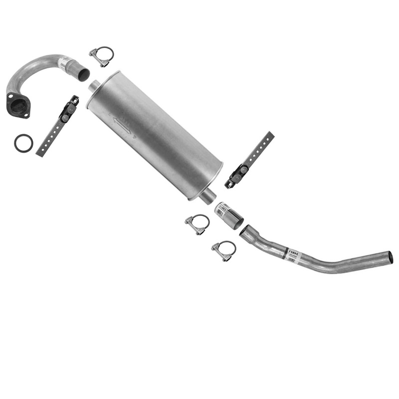 Economy Rear Muffler Axle & Tail Pipe for 1996 1997 1998 1999 2000 Toyota Rav4