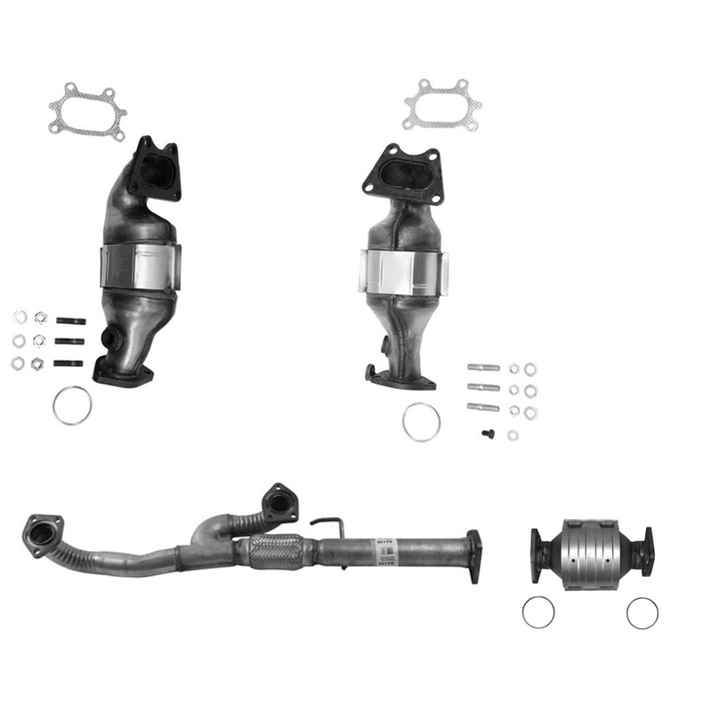 Engine Y Flex Pipe with 3 Catalytic Converter for 2007-2009 Acura MDX 3.7L