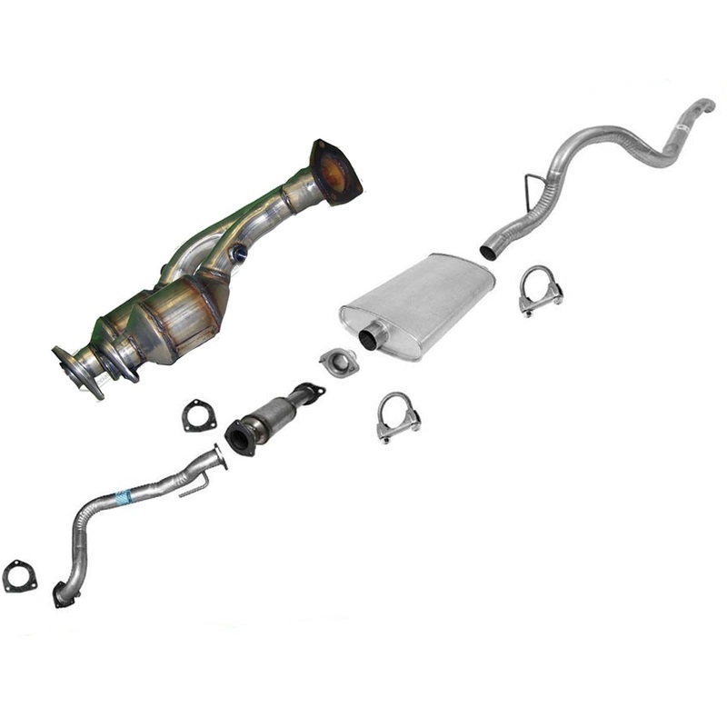 Fits 2001 Jeep Cherokee 4.0 Frt & Rr Catalytic Converters Muffler Exhaust System
