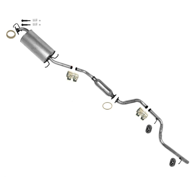 Fits for 1995-1998 Honda Odyssey Middle Resonator & Muffler Exhaust System