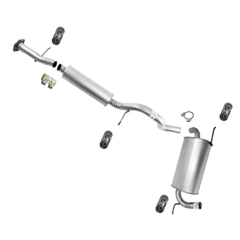 for 2006 2008 2009 2010 Hummer H3 Resonator Pipe Rear Muffler Exhaust System