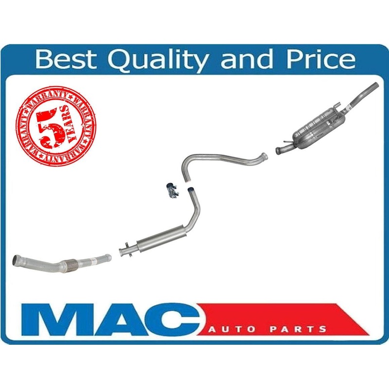 Front Extenson Pipe Middle Resonator & Muffler fits 1994-1998 Saab 900 2.3L