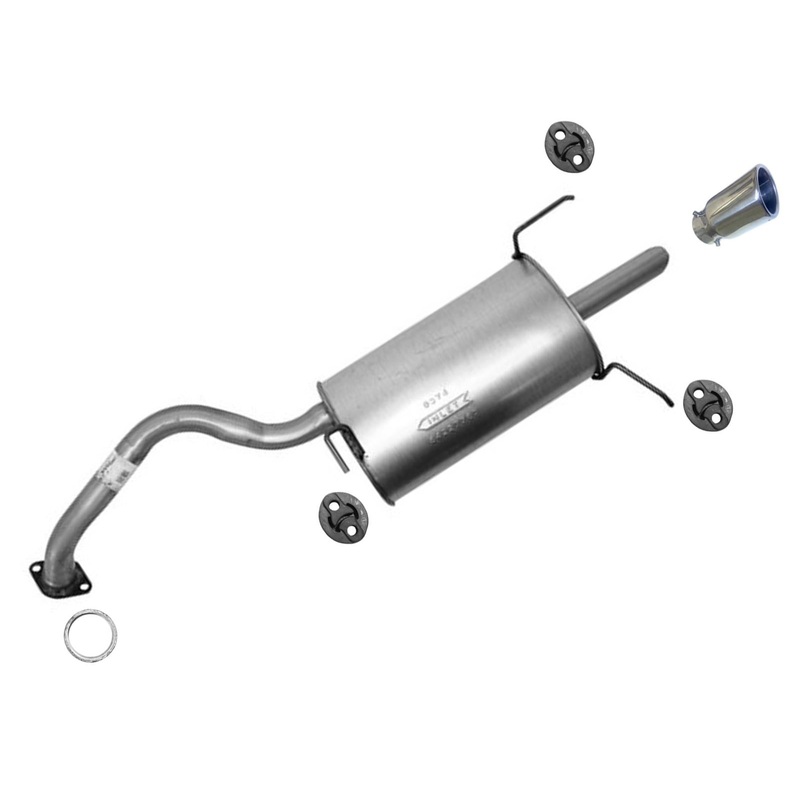 Improved Rear Muffler with Chrome Tip for Nissan Sentra 2007-2012 2.0L