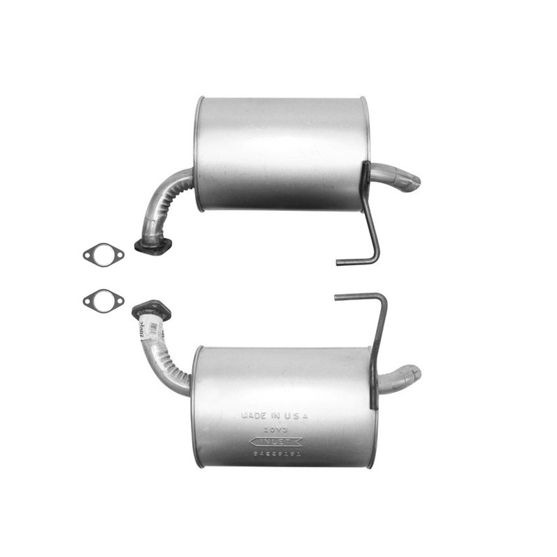 L&R Rear Mufflers Dual Pair for Subaru Outback 2005 2006 2007 2008 2009 2.5L