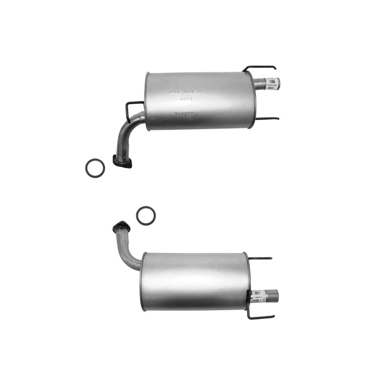 Left + Right Rear Mufflers Dual For Camry XLE 07-11 ES350 07-12 3.5L V6