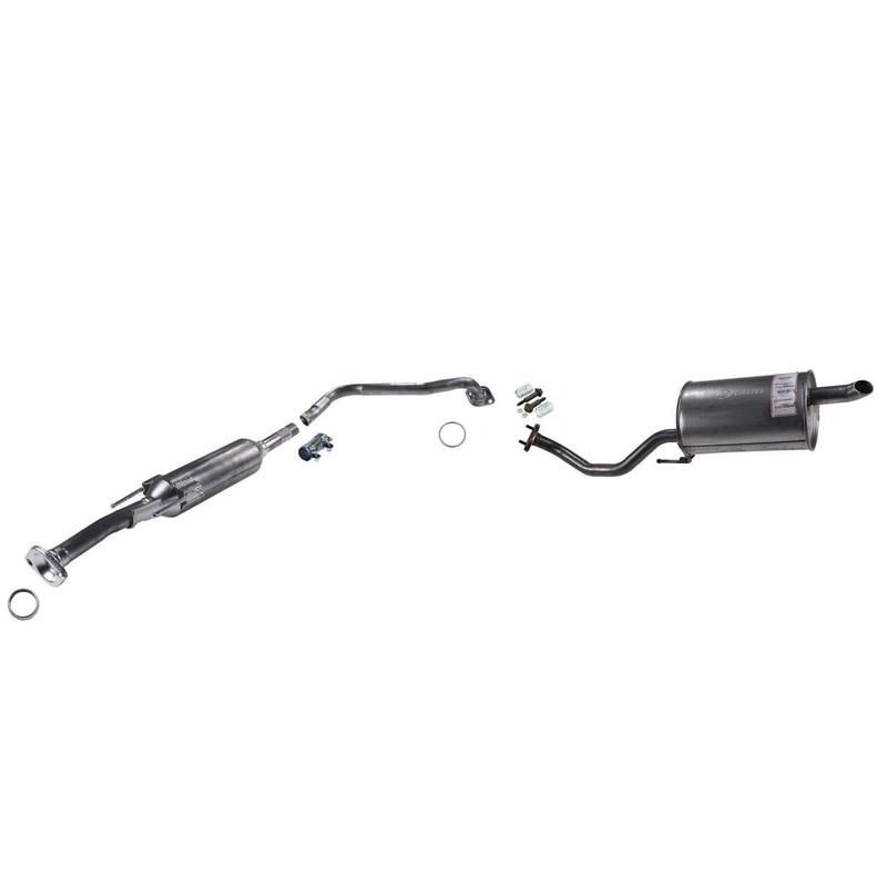 Middle Resonator and Muffler for Nissan Versa Note Hatchback 1.6L 14-17