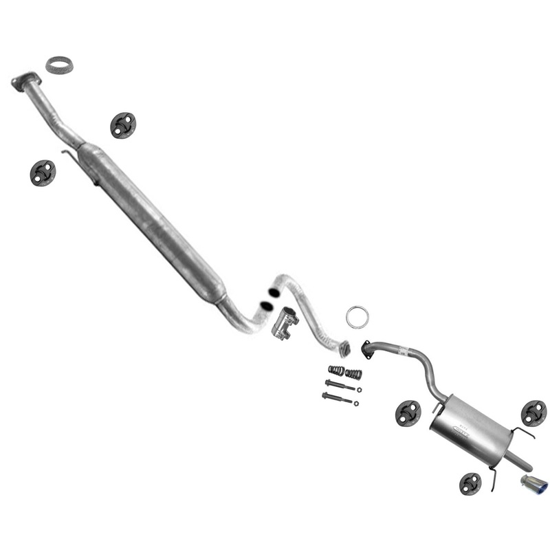 Muffler Pipe Exhaust System Chrome Tip for 2007-2012 Nissan Sentra 2.0L