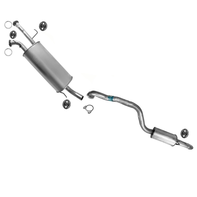 Muffler Resonator Pipes Exhaust System For 2008-2019 Toyota Sequoia 5.7L