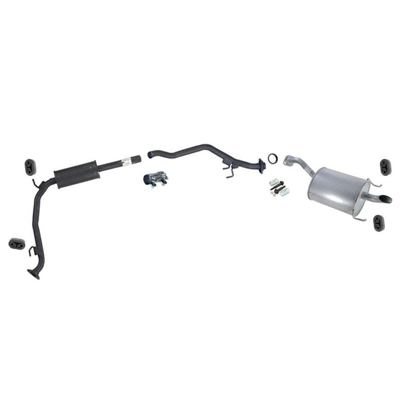 Resonator with Extension Pipe and Rear Muffler for Honda Fit 1.5L 2007-2008