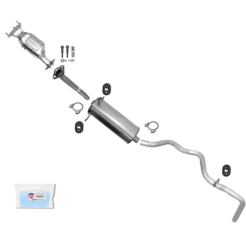 Rr Catalytic Converter Muffler Tail Pipe Fits 04-06 Ford Ranger V6 112 Wheelbase