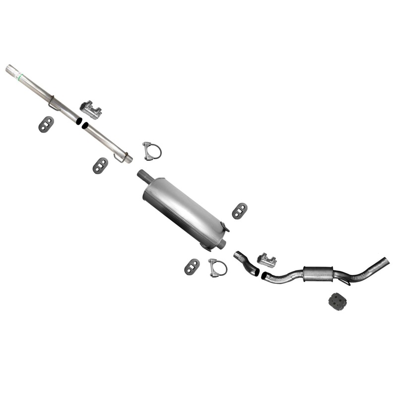 149.5" Wheelbase Muffler Resonator Exhaust Sys For Ram 1500 Pick Up 13-18 5.7L