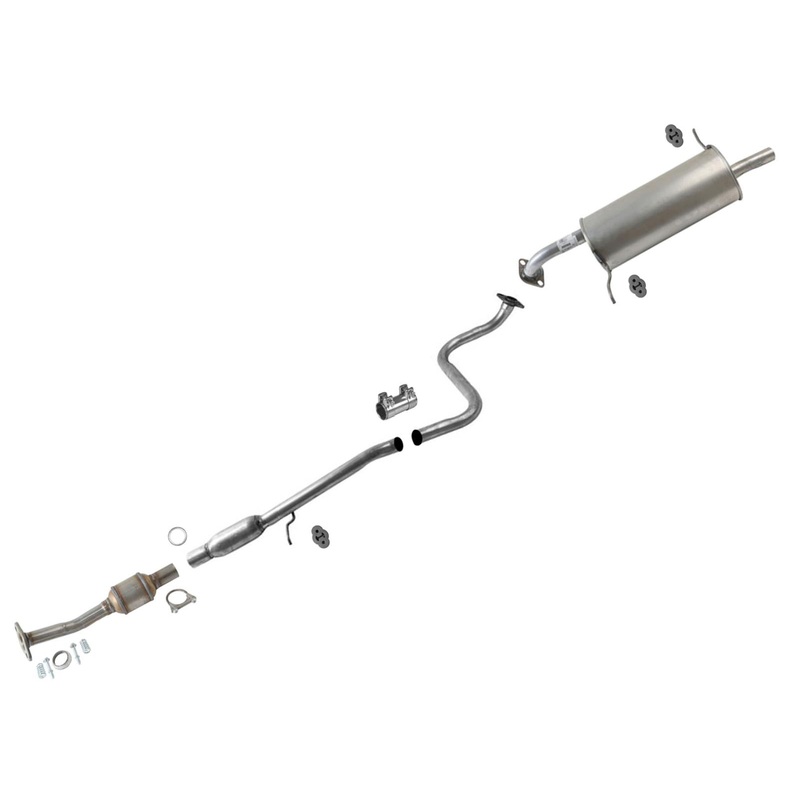 Catalytic Converter Rear Resonator Exhaust System Muffler for 2011-2014 Mazda 2