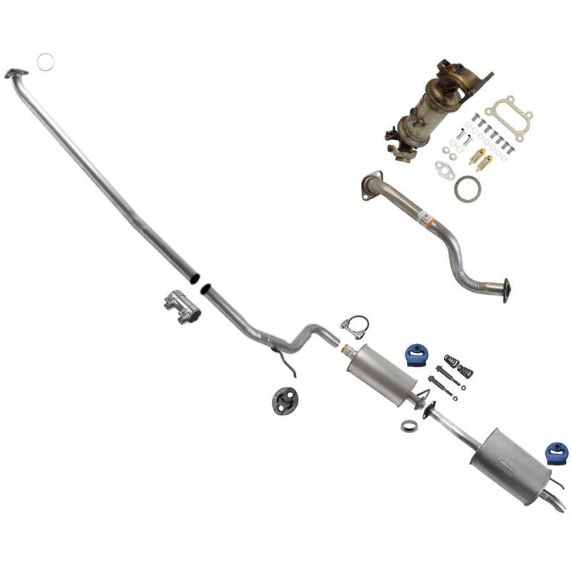 Converter Resonator Pipe Muffler Exhaust For 12-13 Honda Civic 1.8L 2 Door Coupe