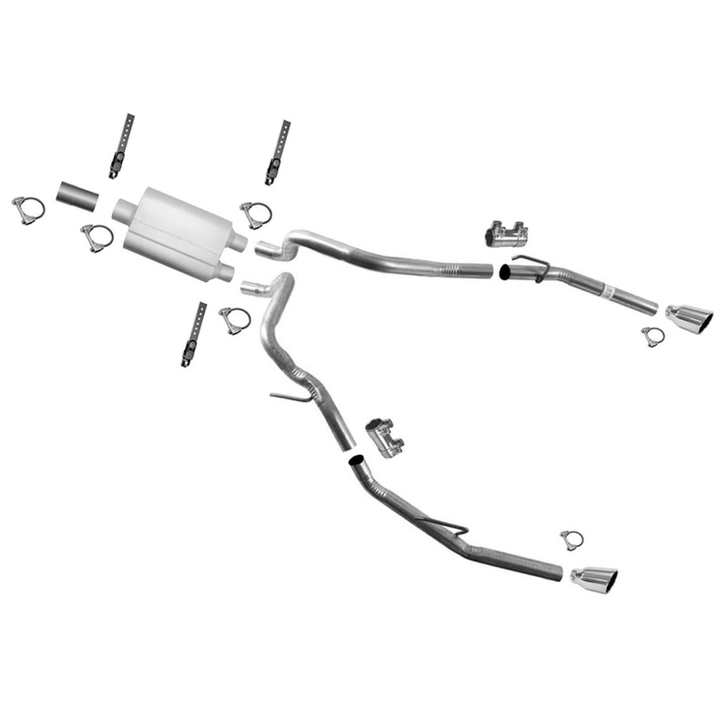 Dual Exhaust Weld On Taylor Performance Muffler Tail Pipe For Ram 1500 09-16 5.7