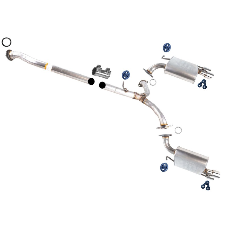 Dual Muffler Exhaust System Pipes for Toyota Camry XSE 2018 2019 2020 2021 2022