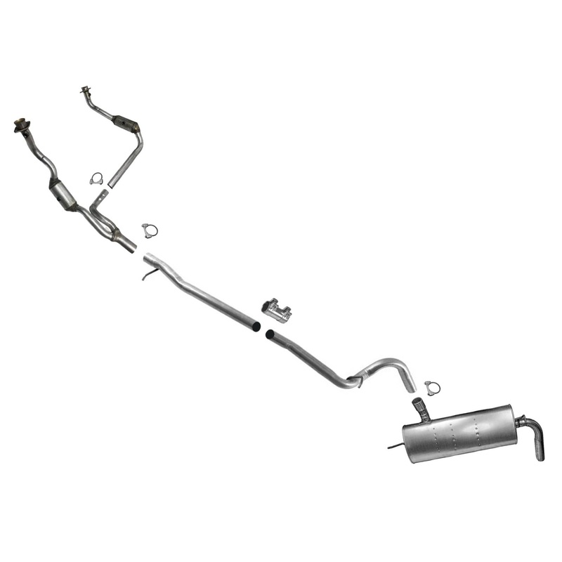 Engine Y Pipe Catalytic Converter Exhaust System for Wrangler 10-11 2 Door 3.8L
