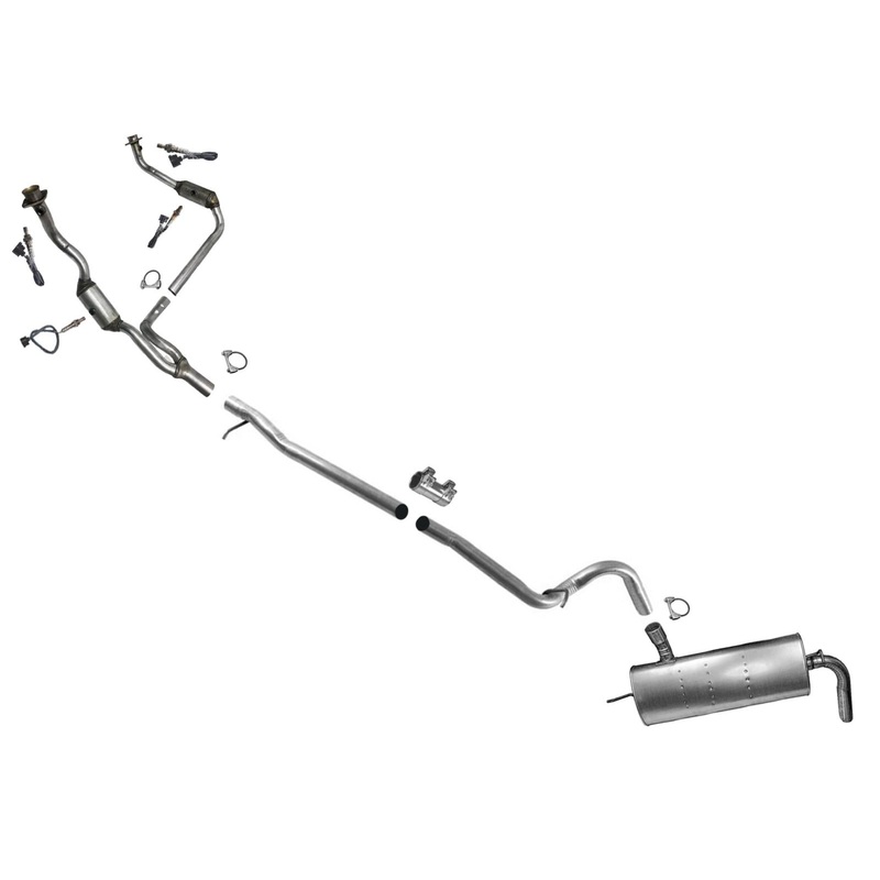 Engine Y Pipe Catalytic Converter Exhaust System for Wrangler 10-11 4 Door 3.8L