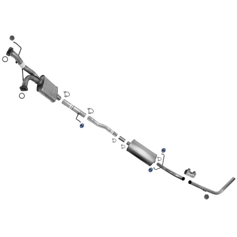 Exhaust Muffler Tail Pipe Exhaust System Kit For Toyota Tundra 2005 2006 V8 4.7L