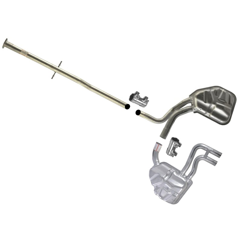 Exhaust Pipe Dual Muffler for Mini Cooper S Supercharged 07/04 2005 2006 07 08