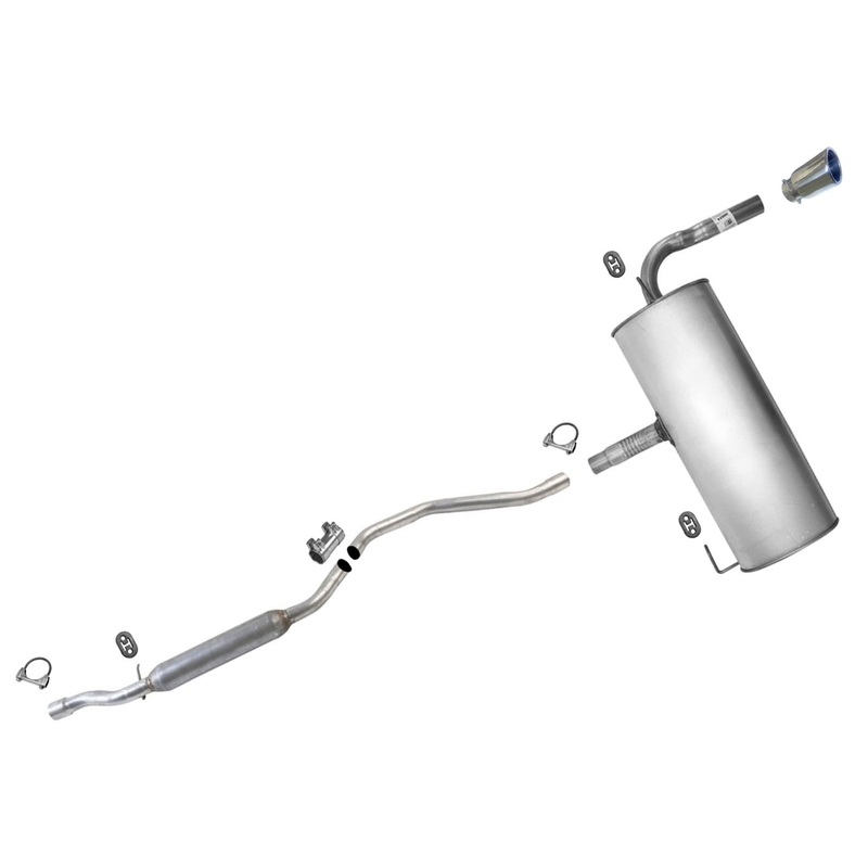 Exhaust System Muffler & Pipes For Jeep Patriot 2007-2011 Front Wheel Drive
