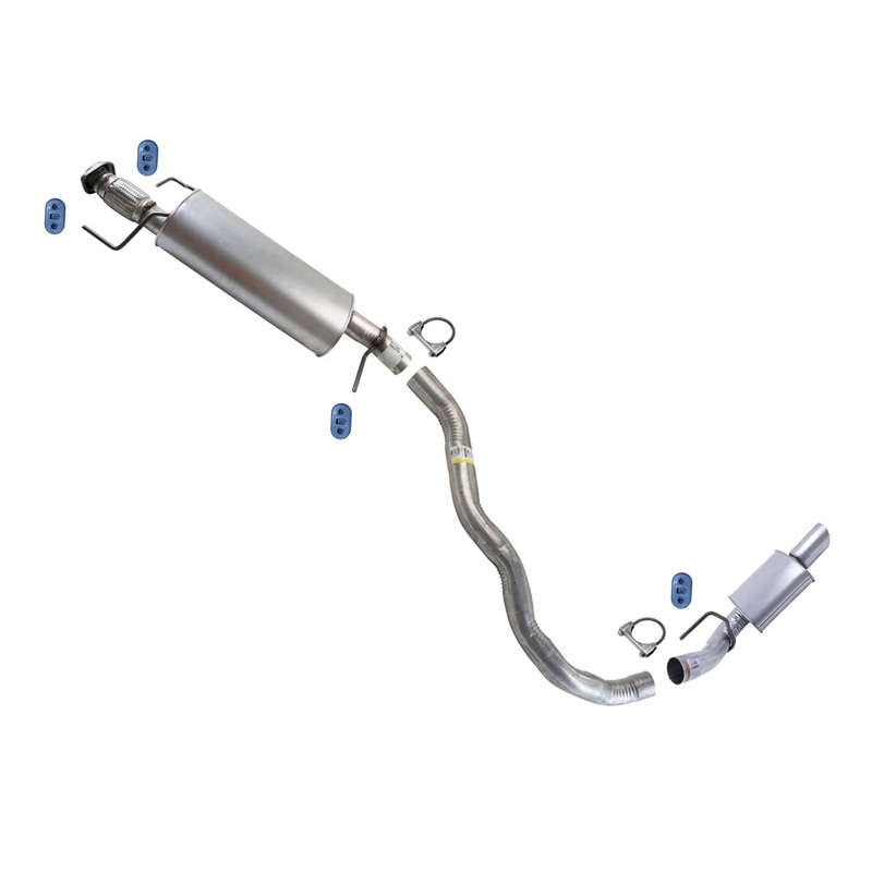Exhaust System Pipe Resonator Muffler Tail Pipe for Ford Expedition 15-17 119"