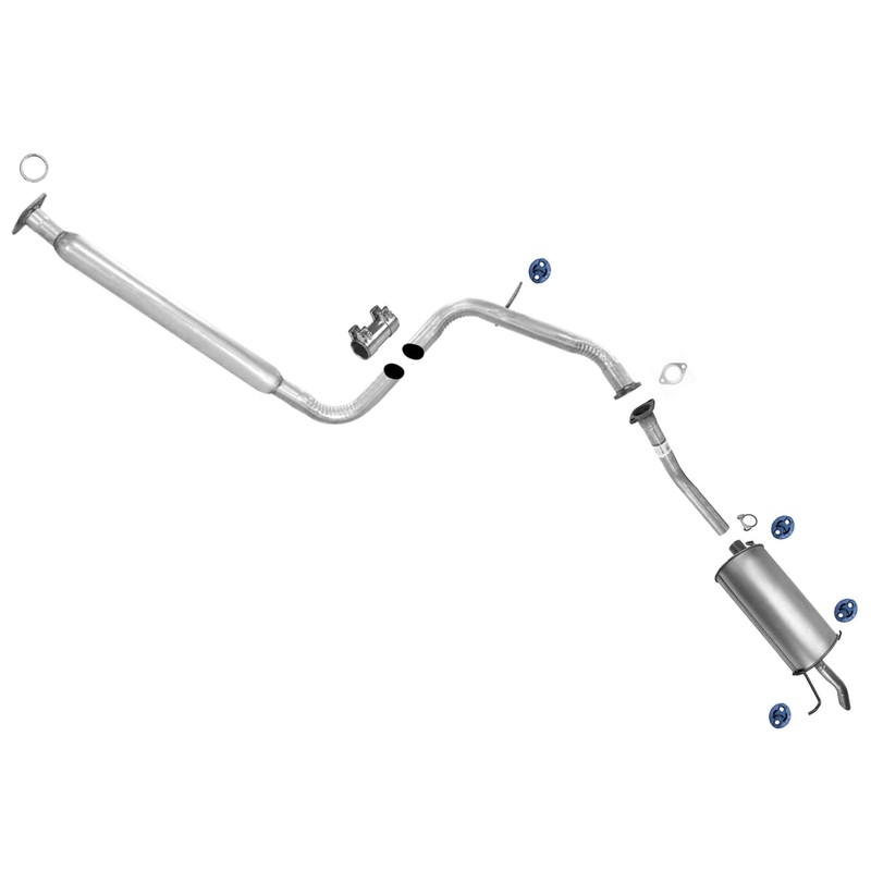 Exhaust System Pipe Resonator Muffler Tail Pipe for Mazda 626 1998-2002 2.0L