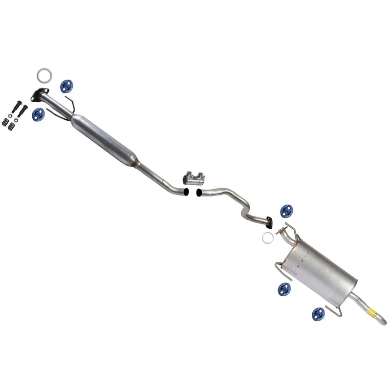 Exhaust System Resonator & Muffler For Nissan Sentra S SL SV 2013-2019 1.8L