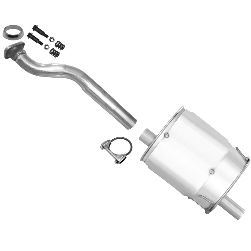 For 1992-2000 Civic Rear Axle Pipe with Mufflers Tail Pipe Clamps Made in USA