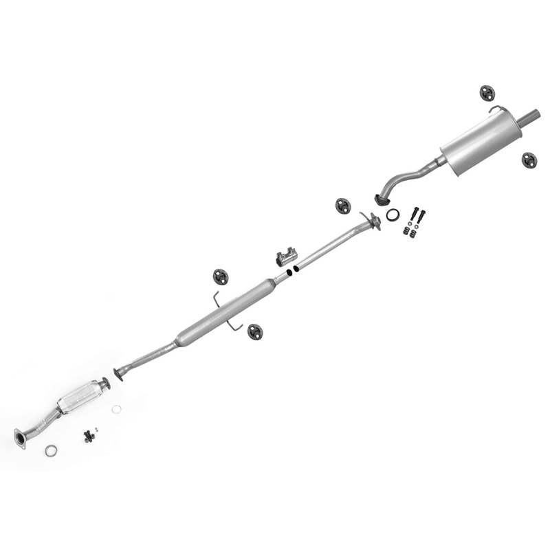 Front Catalytic Converter Resonator Rear Muffler for Honda CR-V 2005 2006