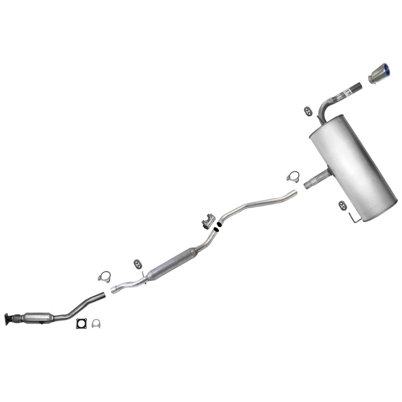 Front Wheel Drive Exhaust System Muffler and Pipes for Jeep Patriot 2007-2011