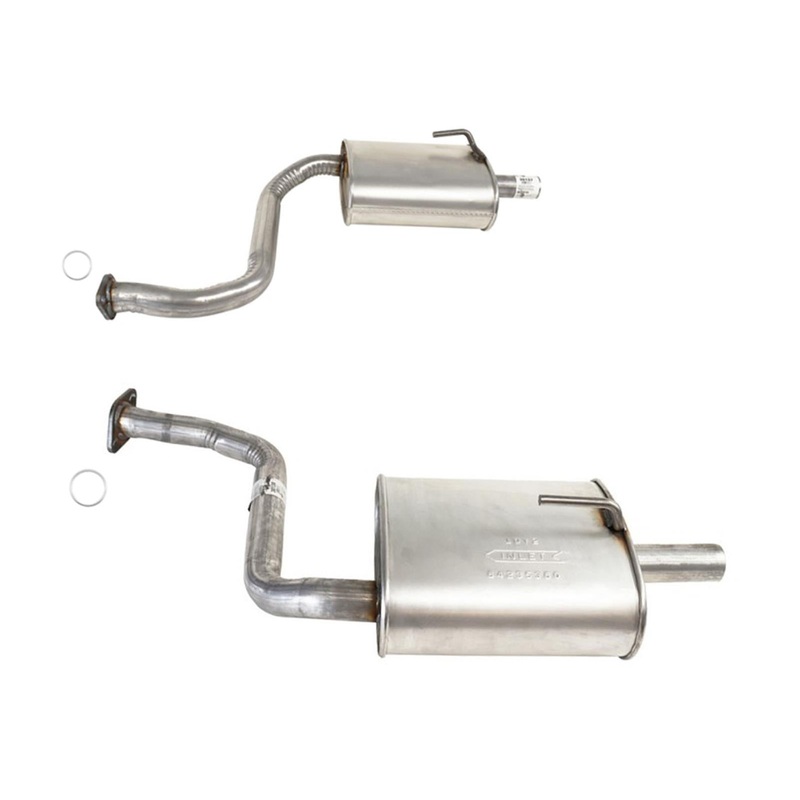 Left and Right Dual Rear Mufflers For Nissan Maxima 2018 2019 2020 2021 2022