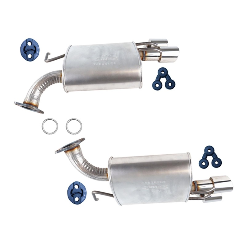 Left And Right Rear Dual Mufflers for Toyota Camry XSE 2018 2019 2020 2021 2022
