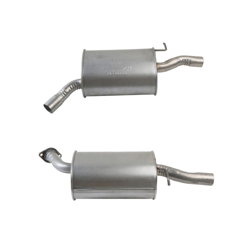Left and Right Weld on Dual Rear Mufflers for 2006 2007 2010 KIA Optima 2.7L