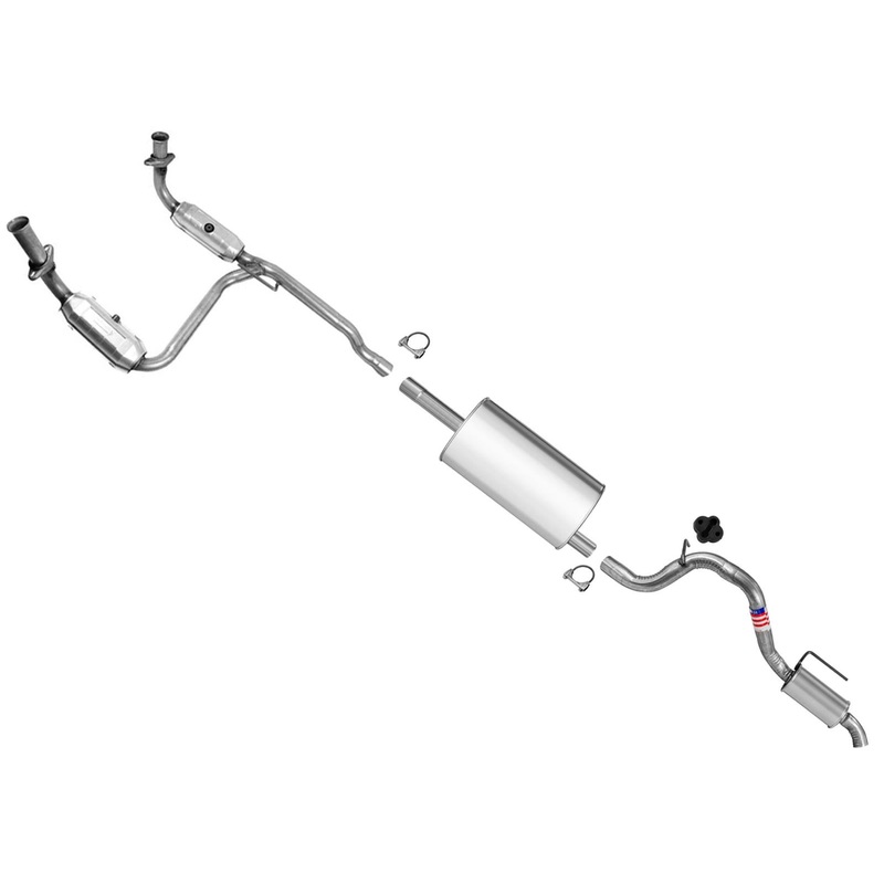 Middle Muffler & Resonator For Jeep Liberty 08-12 / Dodge Nitro 07-11 3.7L