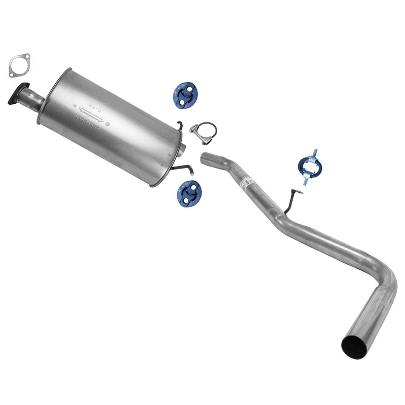 Middle Muffler & Tail Pipe Exhaust System For Nissan Frontier 2.4L 1998-2000