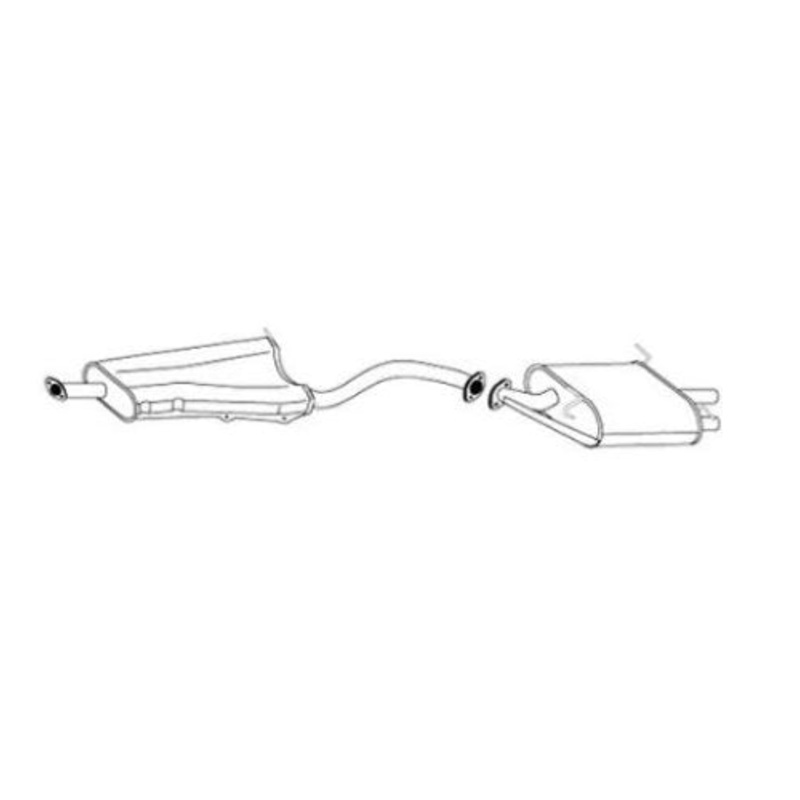 Muffler Exhaust System For 2005 2006 Infiniti G35 Rear wheel drive  4 Door Sedan