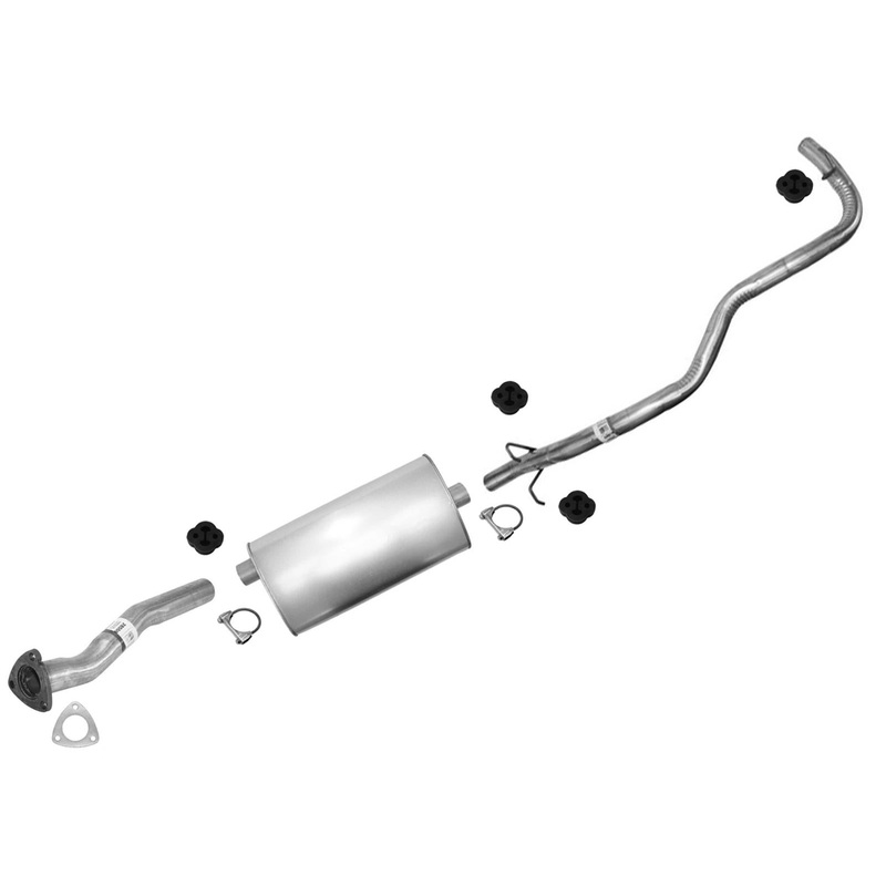 Muffler Pipe Exhaust System for 1996-1999 S10 Pick Up 2.2 122.9" Wheelbase