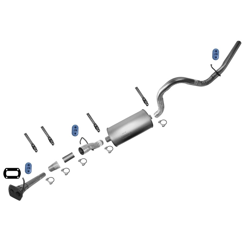 Pipe Muffler Tail Pipe Exhaust System For F250 F350 Super Duty 2005-07 5.4L 6.8L