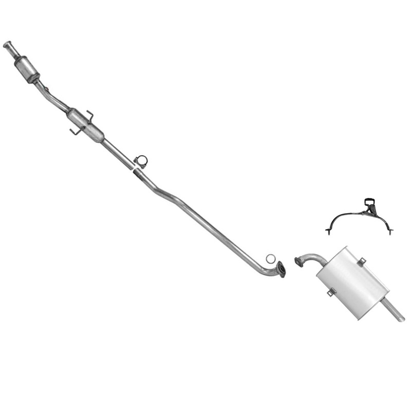 Rear Catalytic Converter W/ Resonator & Muffler fits Toyota Corolla 98-02
